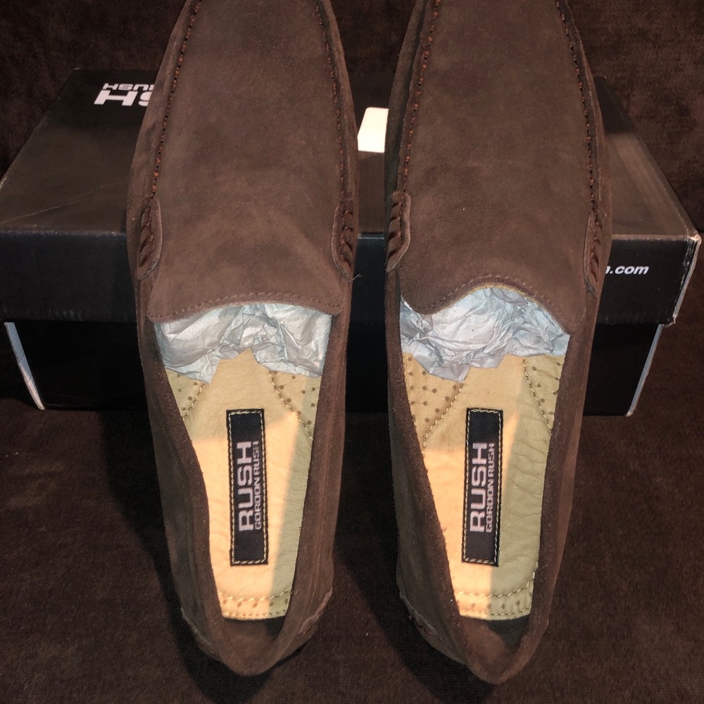 Brown Suede Moccasins/Loafers - Picture 2 of 3